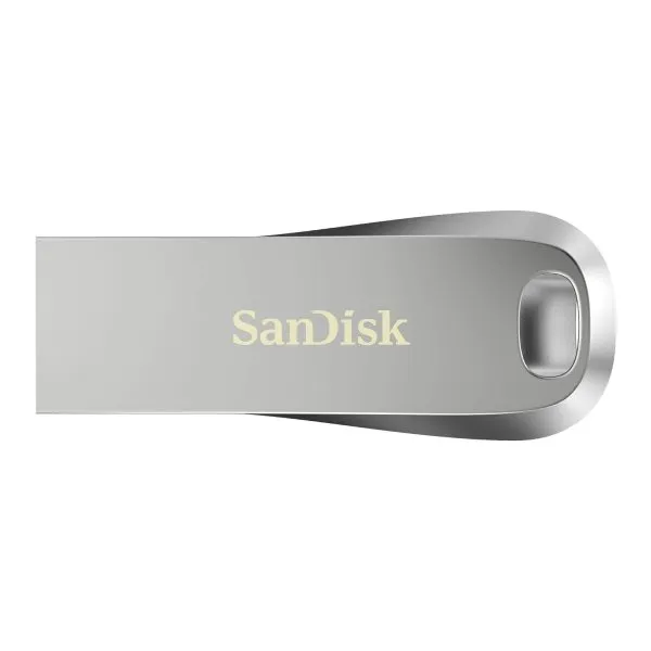 SanDisk Ultra Luxe USB 3.2 64GB Flash Drive Upto 150MB/s (All Metal, Metallic Silver)