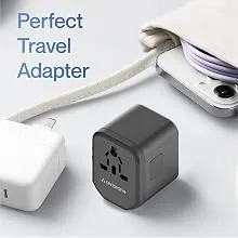 Ambrane ATA-01 4 in 1 Universal Travel Adapter - Black overview 5