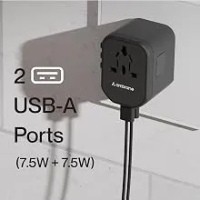 Ambrane ATA-01 4 in 1 Universal Travel Adapter - Black overview 8