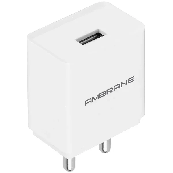 Ambrane AWC-47 Micro USB Wall Charger - White