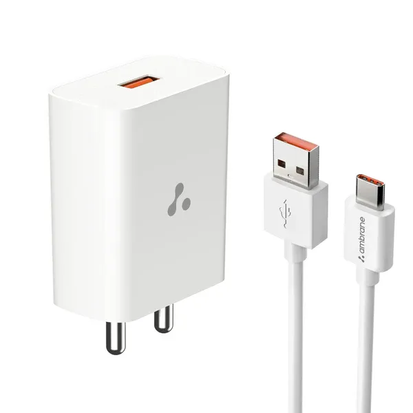 Ambrane UNI-18 18W Wall Charger - White