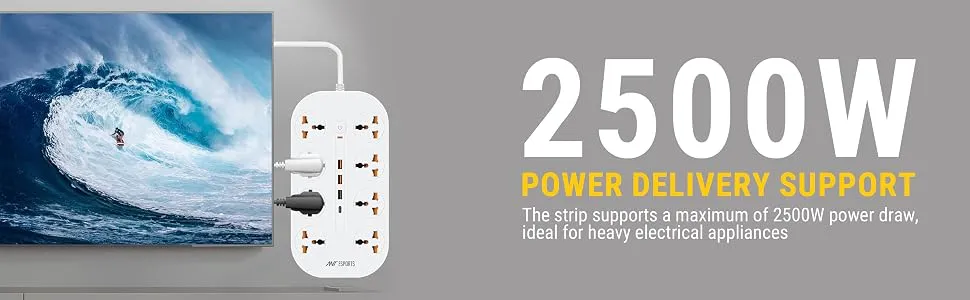 Ant Esports PS831 Power Strip with USB Ports overview 2