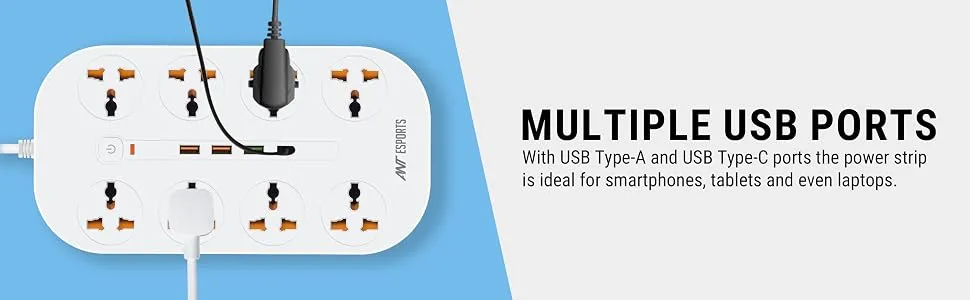 Ant Esports PS831 Power Strip with USB Ports overview 4