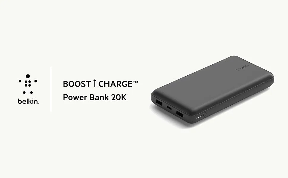Belkin BoostCharge 20000mAH Lightweight Slimmest Power Bank (Space Gray) overview 1