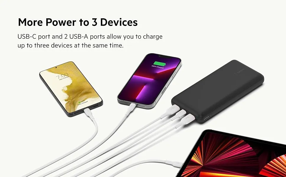 Belkin BoostCharge 20000mAH Lightweight Slimmest Power Bank (Space Gray) overview 3