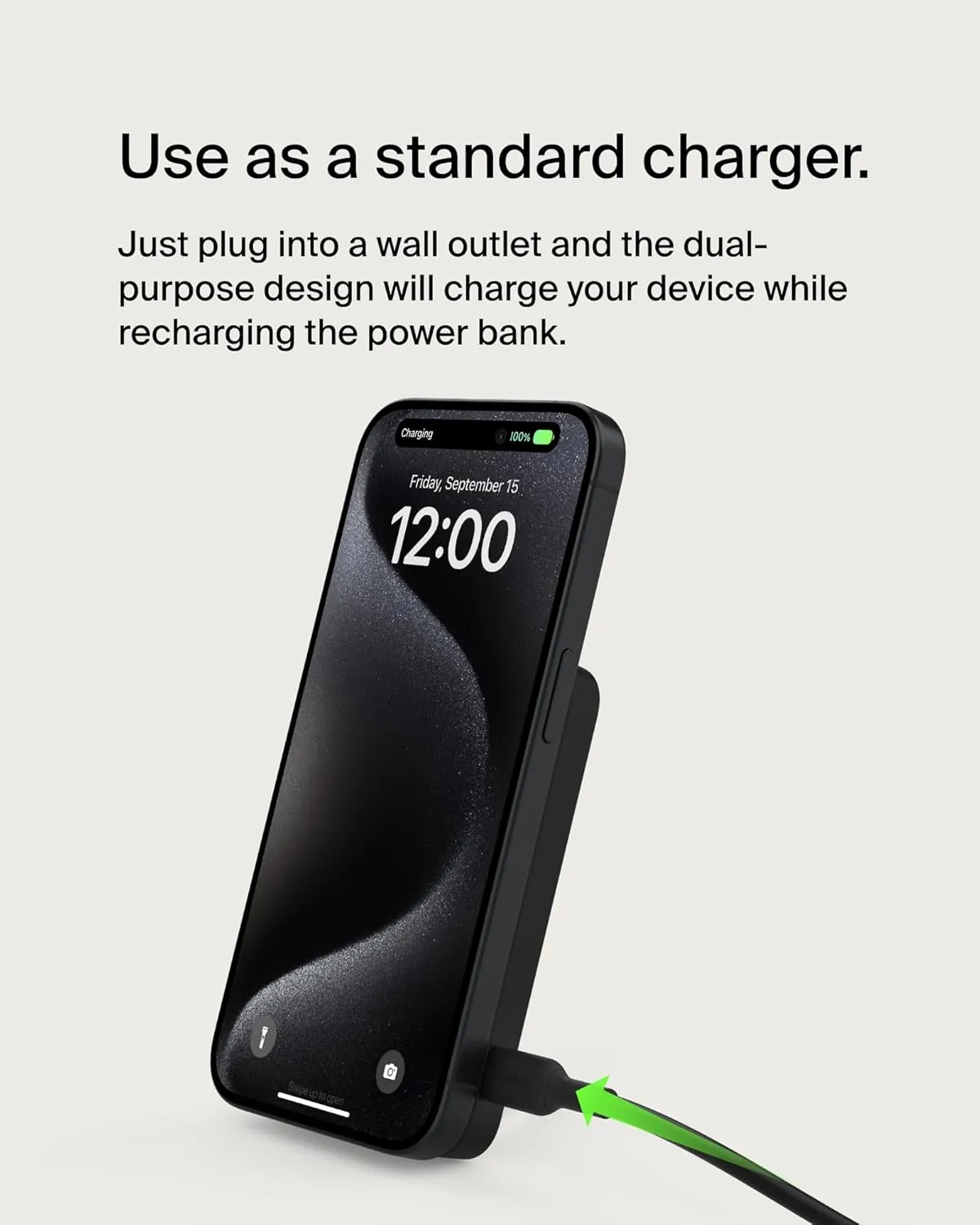 Belkin BoostCharge Pro Qi2 5000mAH Magsafe Wireless Power Bank (Black) overview 7