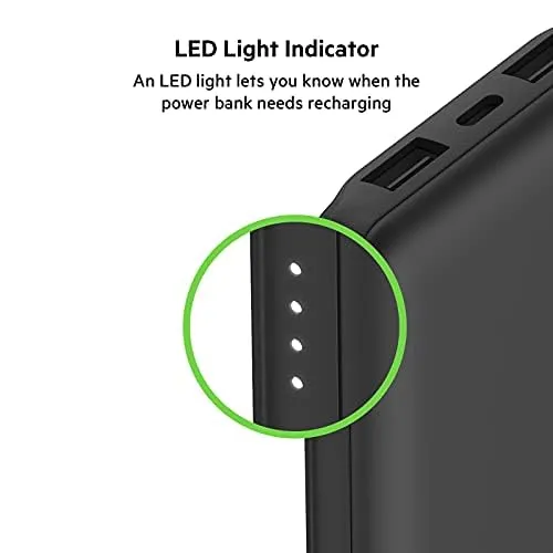Belkin BoostCharge USB-C Power Bank (10,000mAh, 15W, Black) overview 3