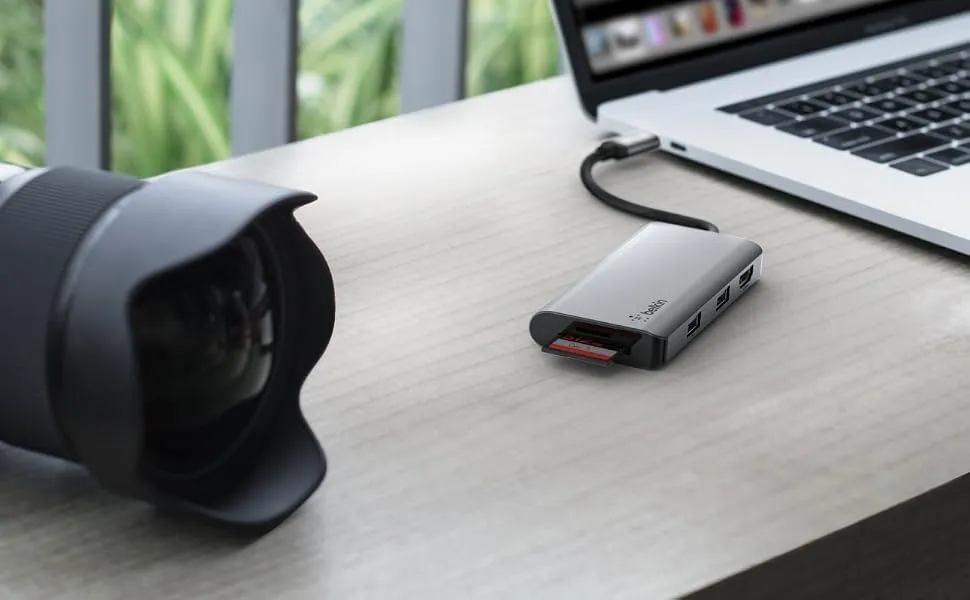 Belkin USB C Hub, 5-in-1 Multiport Adapter Dock overview 4