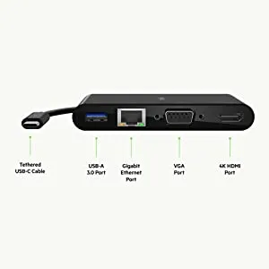 Belkin USB-C Multimedia + Charge Adapter 100W overview 3