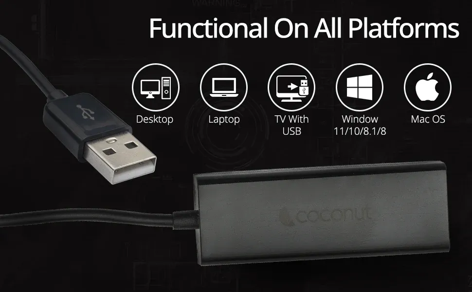 Coconut UL01 USB to LAN Ethernet Adapter overview 3