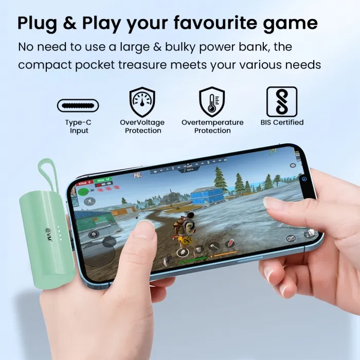 EVM ENLITE C 5000MAH POWER BANK, Green overview 2