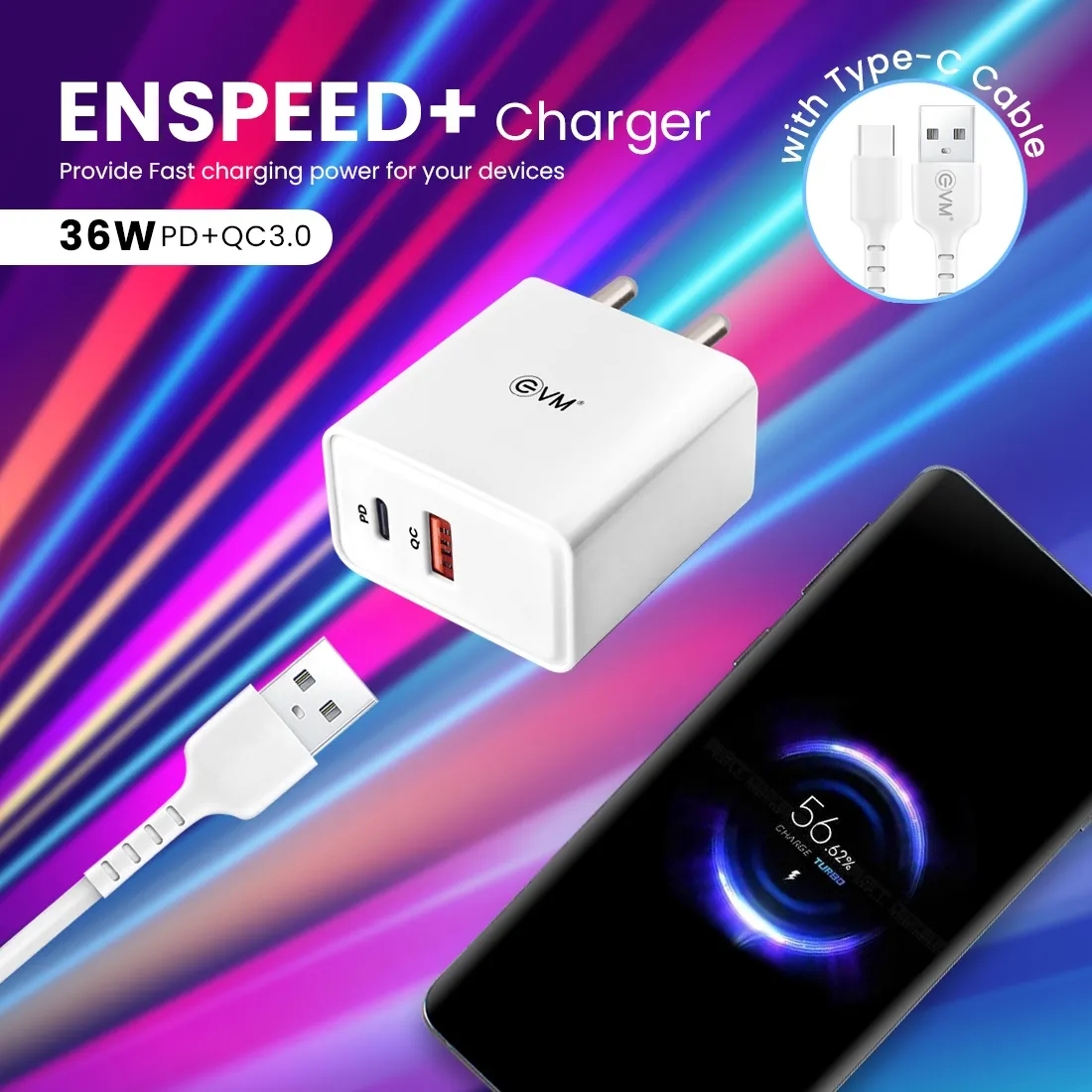EVM EnSpeed + Charger QC+PD overview 1