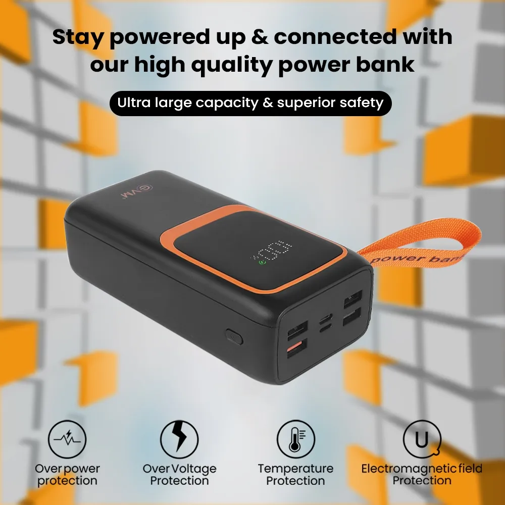 EVM Enlarge Pro 30000MAH Power Bank, Black overview 2