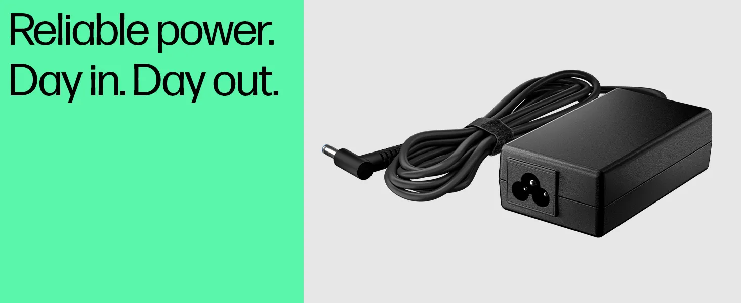 HP 65W 4.5mm Smart Adapter, 65W, AC Adapter (6H459AA) overview 5