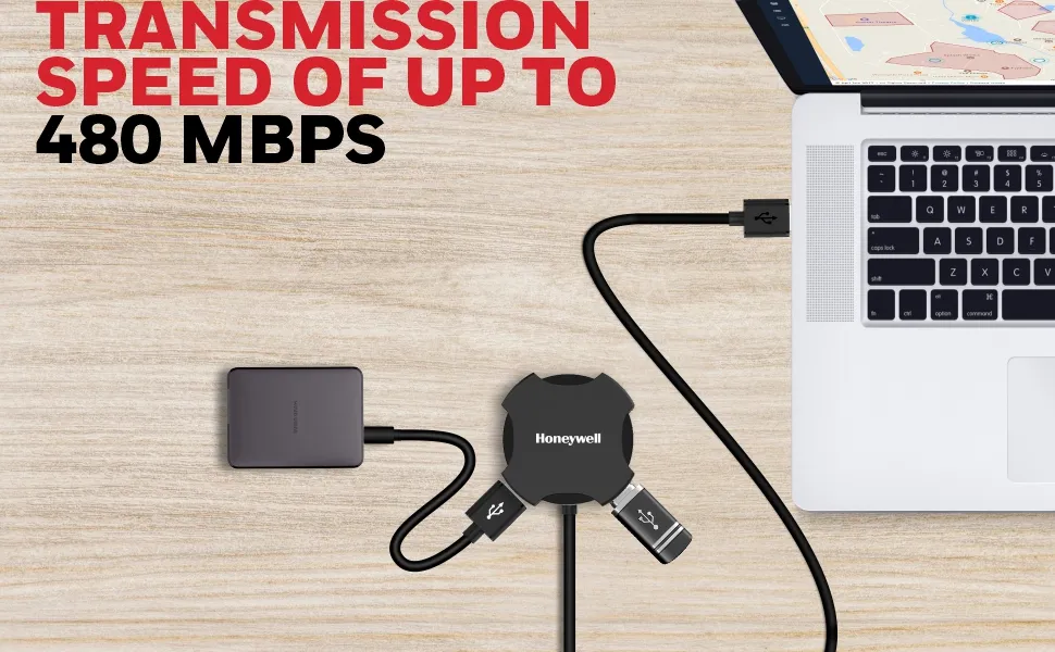 Honeywell 4 Port USB Non-Powered HUB 2.0 overview 2