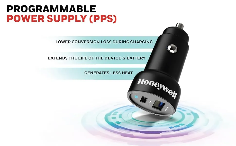 Honeywell Micro CLA 18W PD Smart Car Charger overview 3