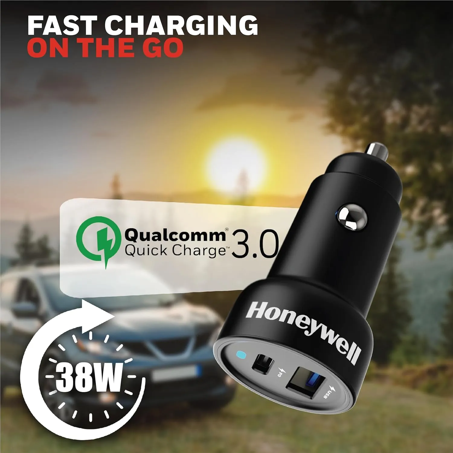 Honeywell Micro CLA 38W PD Smart Car Charger overview 8
