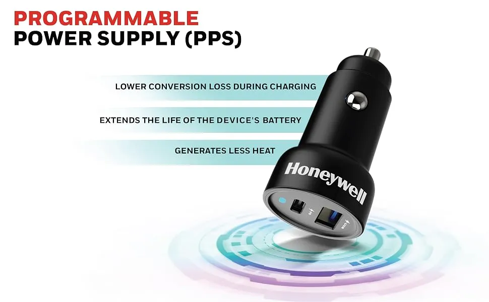 Honeywell Micro CLA 65W PD Smart Car Charger overview 3