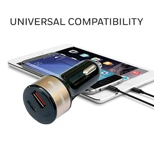 Honeywell Micro CLA PD Smart Car Charger (Gold) overview 2