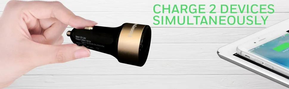 Honeywell Micro CLA PD Smart Car Charger (Gold) overview 5