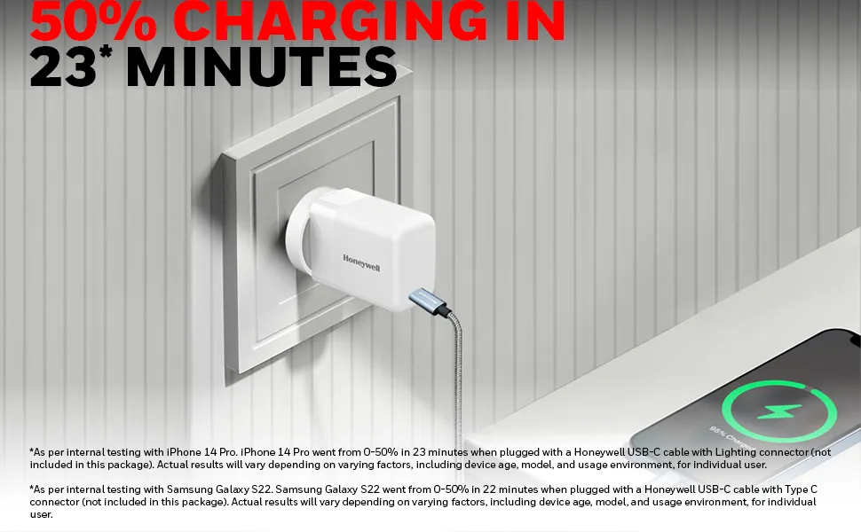 Honeywell Zest Charger PD30W overview 3