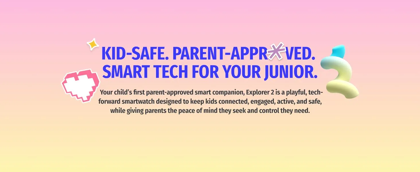 Noise Junior Explorer 2 Smart Watch for Kids (Power Pixel) overview 2