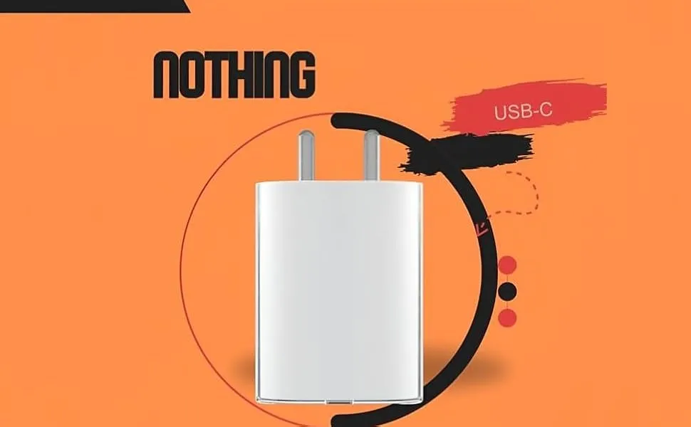Nothing 45W USB C Fast Charger Adapter for CMF by Nothing CMF Phone 1/Nothing Phone 3a Pro/3a/2A/2a Plus/2/Buds, CMF 33w Power Charger for Mobile, 45 W Type C Charging Adaptor, Upto 50w Charge Support, White overview 6