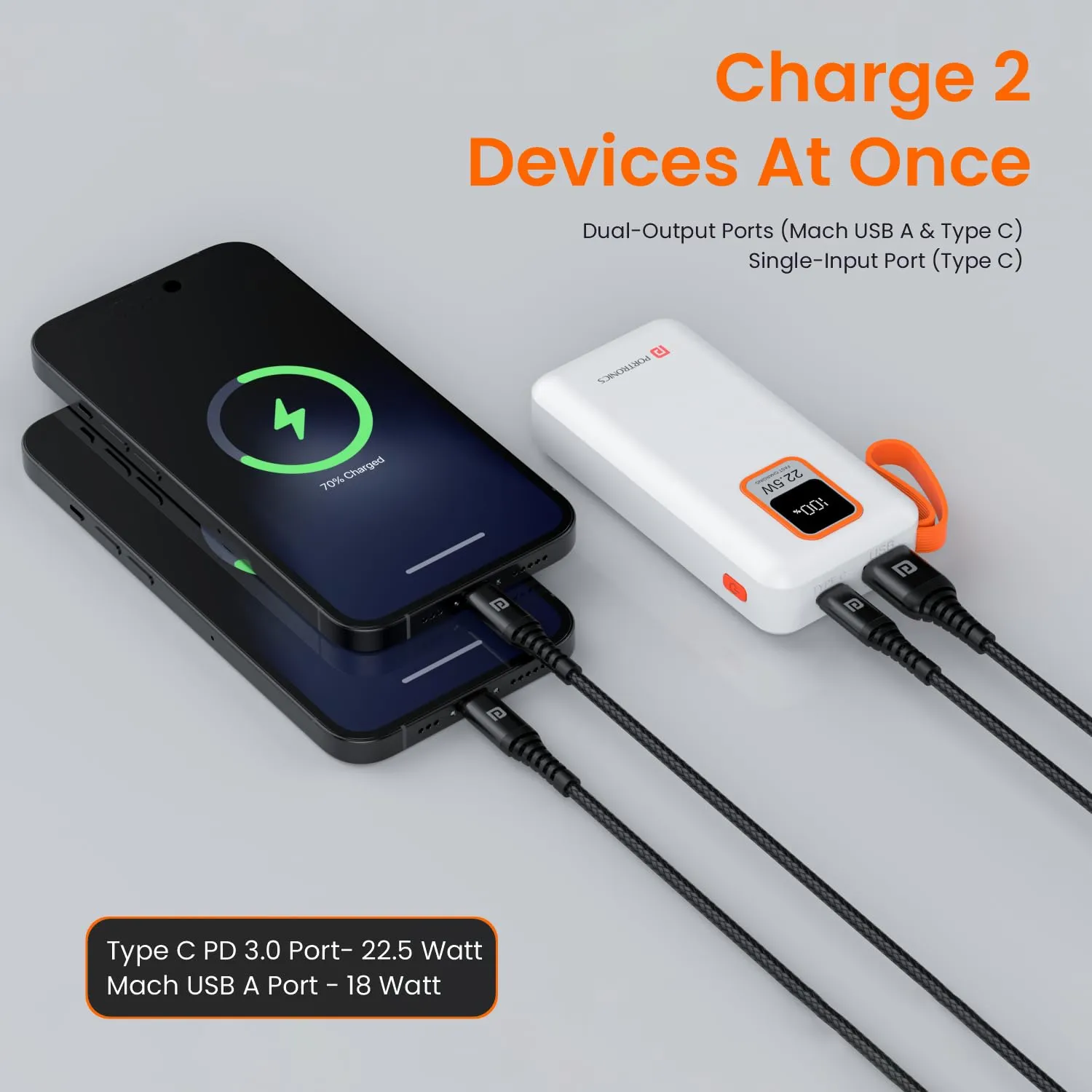 Portronics Ampbox 10K 10000 mAh Nano Power Bank (White) overview 3