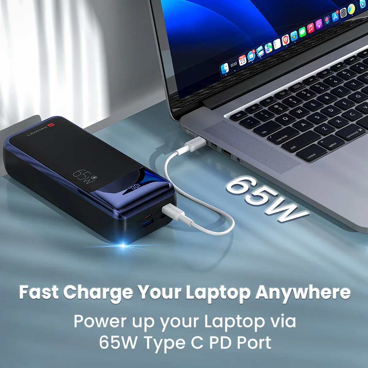 Portronics Ampbox 27K 27000 mAh 65W Power Bank (Black) overview 2