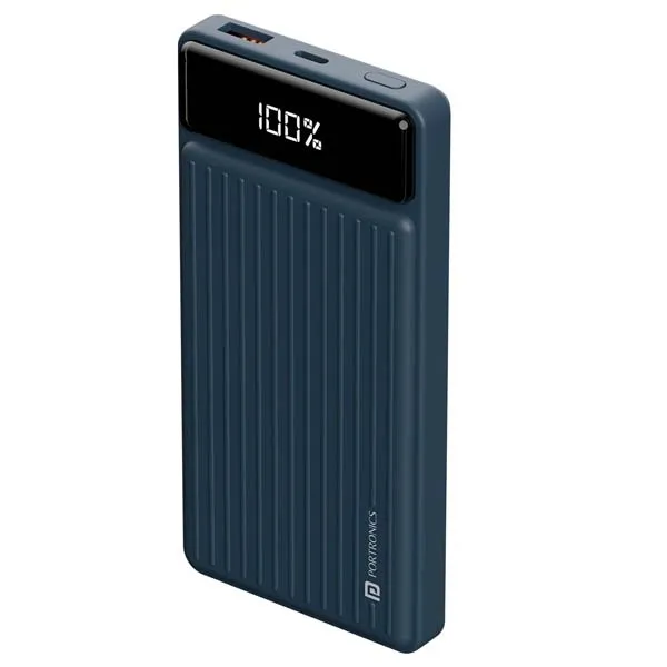 Portronics Luxcell B 10K 10000 mAh 22.5W Fast Charging Power Bank (Blue)
