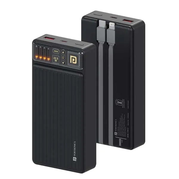 Portronics Luxcell Bind 20k 20000mAh Powerbank