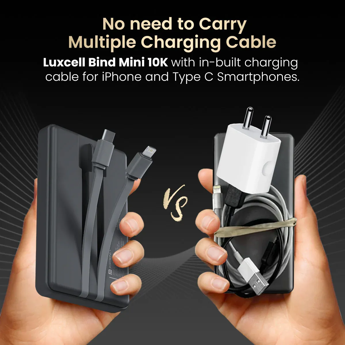 Portronics Luxcell Bind Mini 10k 10000mAh Nano Powerbank overview 6