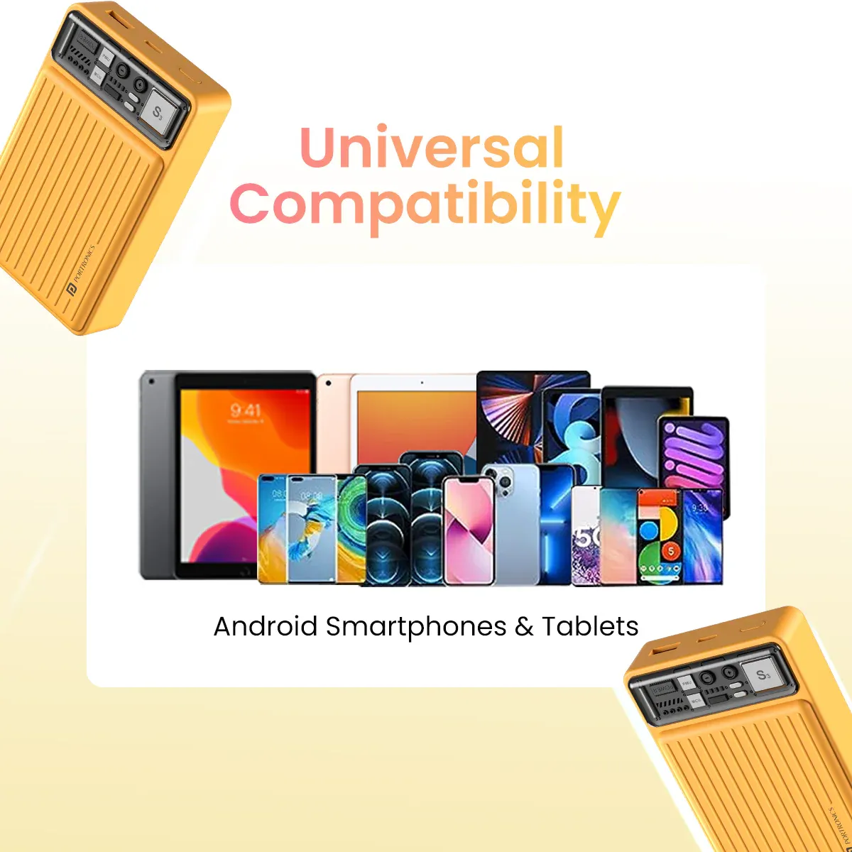 Portronics Luxcell Mini 20K Advanced 20000 mAh Smallest Power Bank (Yellow) overview 4