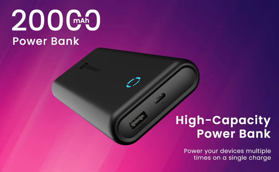Portronics PowerPod 20K Advanced 20000 mAh Power Bank (Black) overview 6