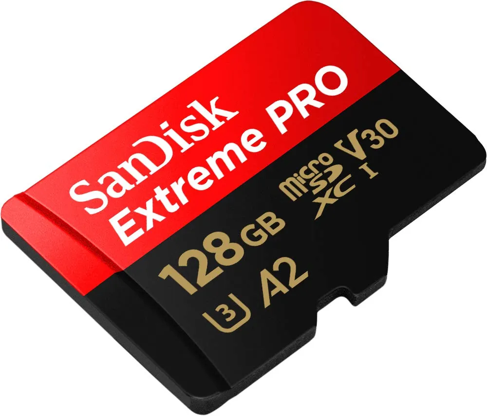 SanDisk Extreme Pro 128GB microSDXC UHS-I Memory Card With Adapter overview 1