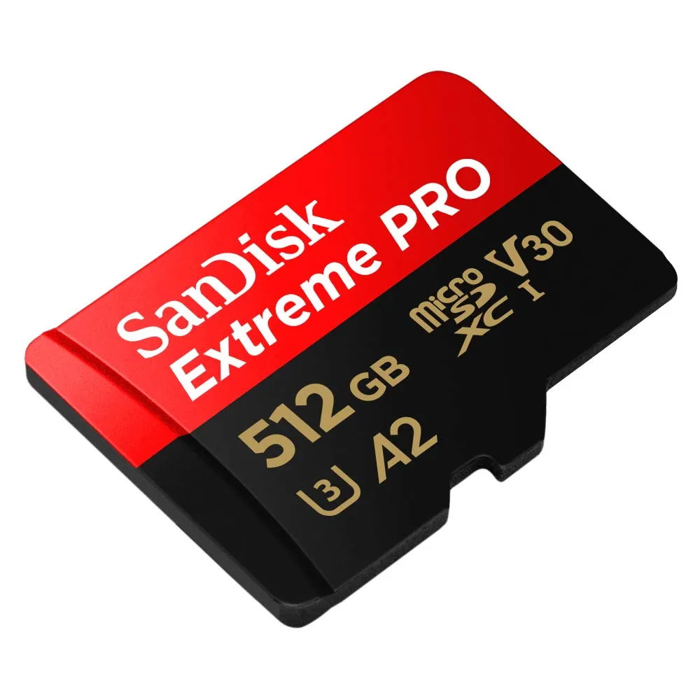 SanDisk Extreme Pro 512GB microSDXC UHS-I Memory Card With Adapter overview 1