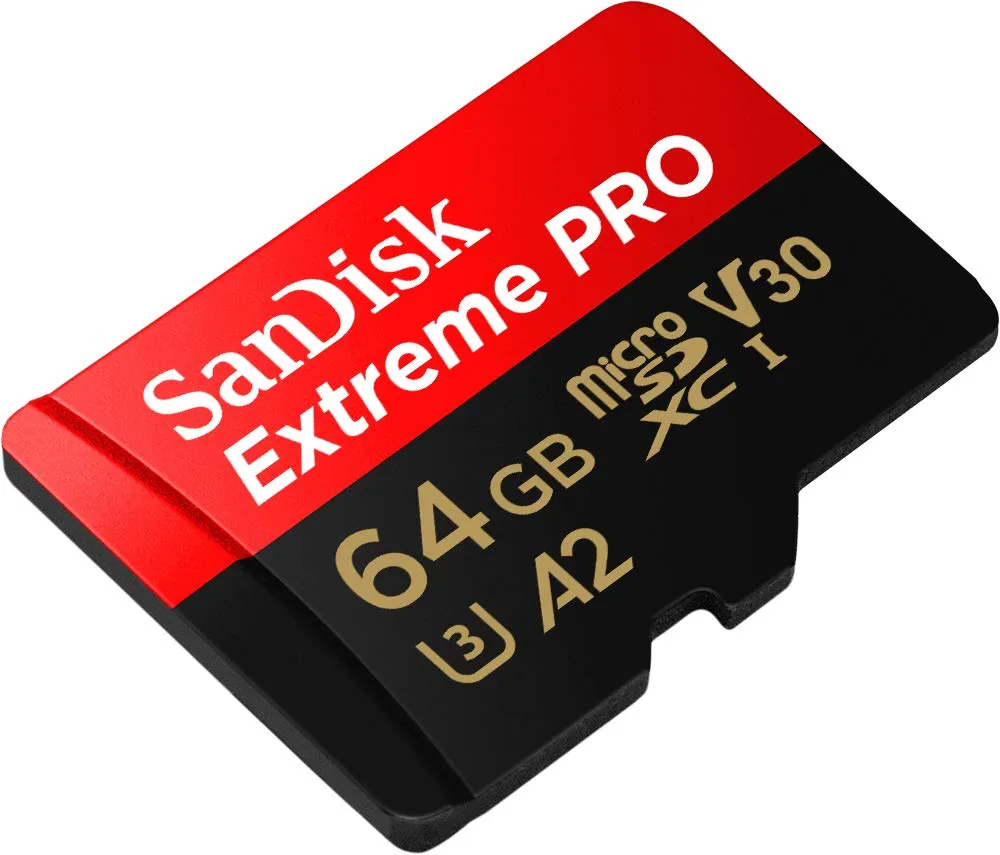 SanDisk Extreme Pro 64GB microSDXC UHS-I Memory Card With Adapter overview 1