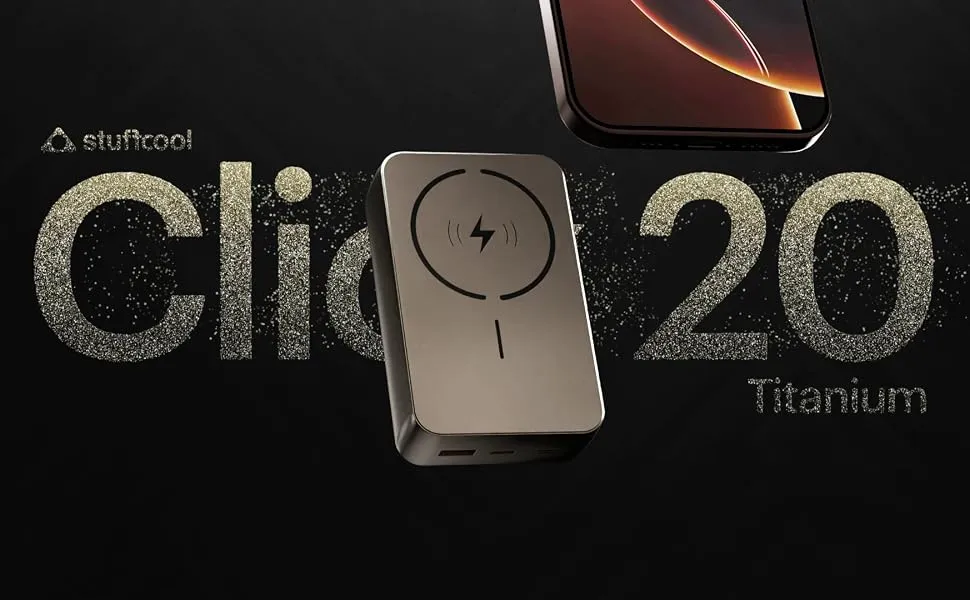 Stuffcool Click 20000mAh Slim Magnetic Wireless Powerbank overview 1