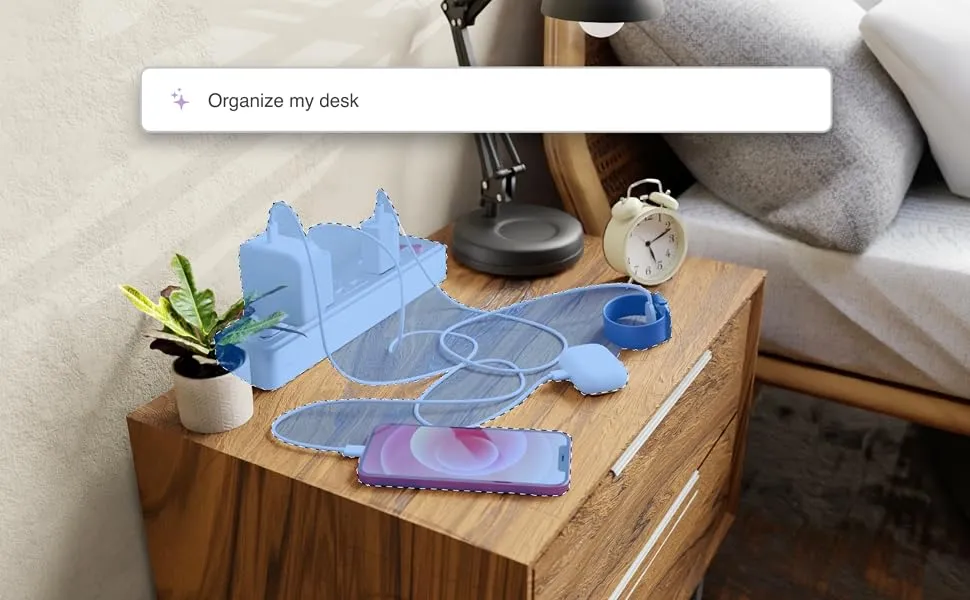Stuffcool Magic 2 in 1 Magnetic Wireless Charging Station With Type C Ouput. overview 1