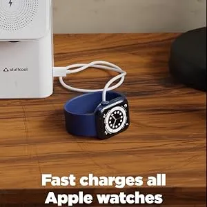 Stuffcool Magic 2 in 1 Magnetic Wireless Charging Station With Type C Ouput. overview 6