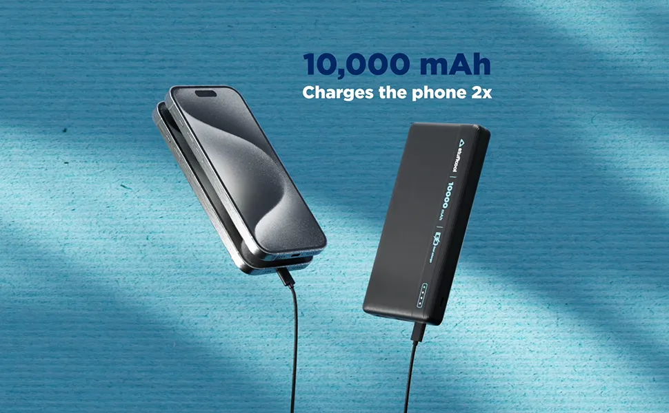 Stuffcool Major 10000mAh 20W Type C PD, 22.5W QC3.0 Type A Port Fast Charging Powerbank, Charges iPhones 50% in 30 mins, Supports Fast Charging for Galaxy, Pixel and Other Android Devices overview 2