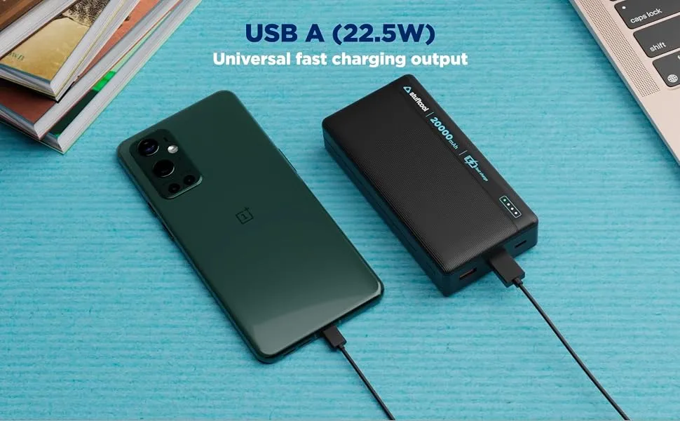Stuffcool Major Plus 20000mAh 20W Type C PD, 22.5W QC3.0 Type A Port Fast Charging Powerbank, Charges iPhones 50% in 30 mins, Supports Fast Charging for Galaxy, Pixel and Other Android Devices overview 4