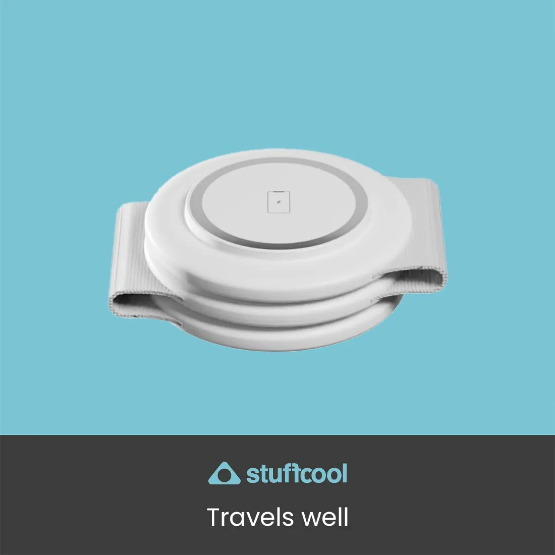 Stuffcool Stack 3 in 1 Foldable Magnetic Wireless Charging Station with 18W QC.30 Wall Adapter Included overview 2