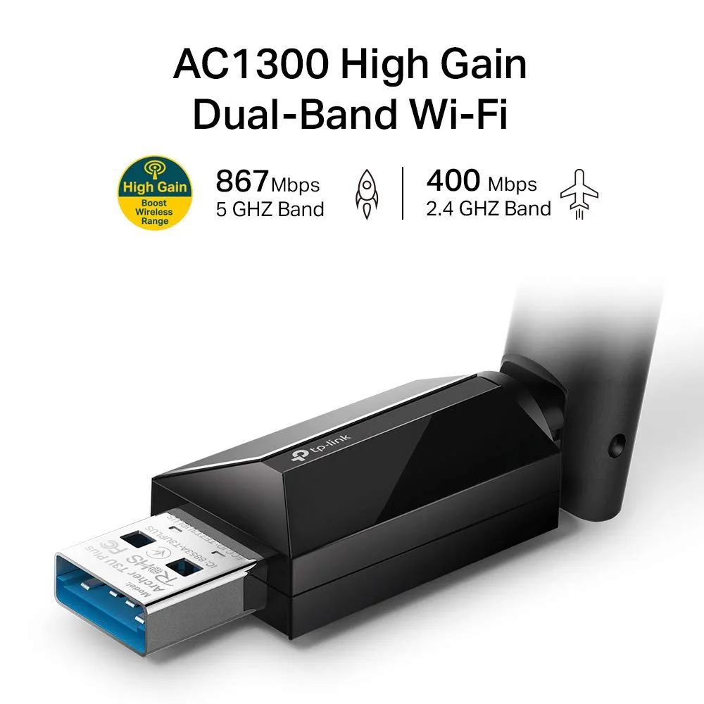 TP-Link Archer T3U Plus AC1300 Dual Band USB Adapter overview 4