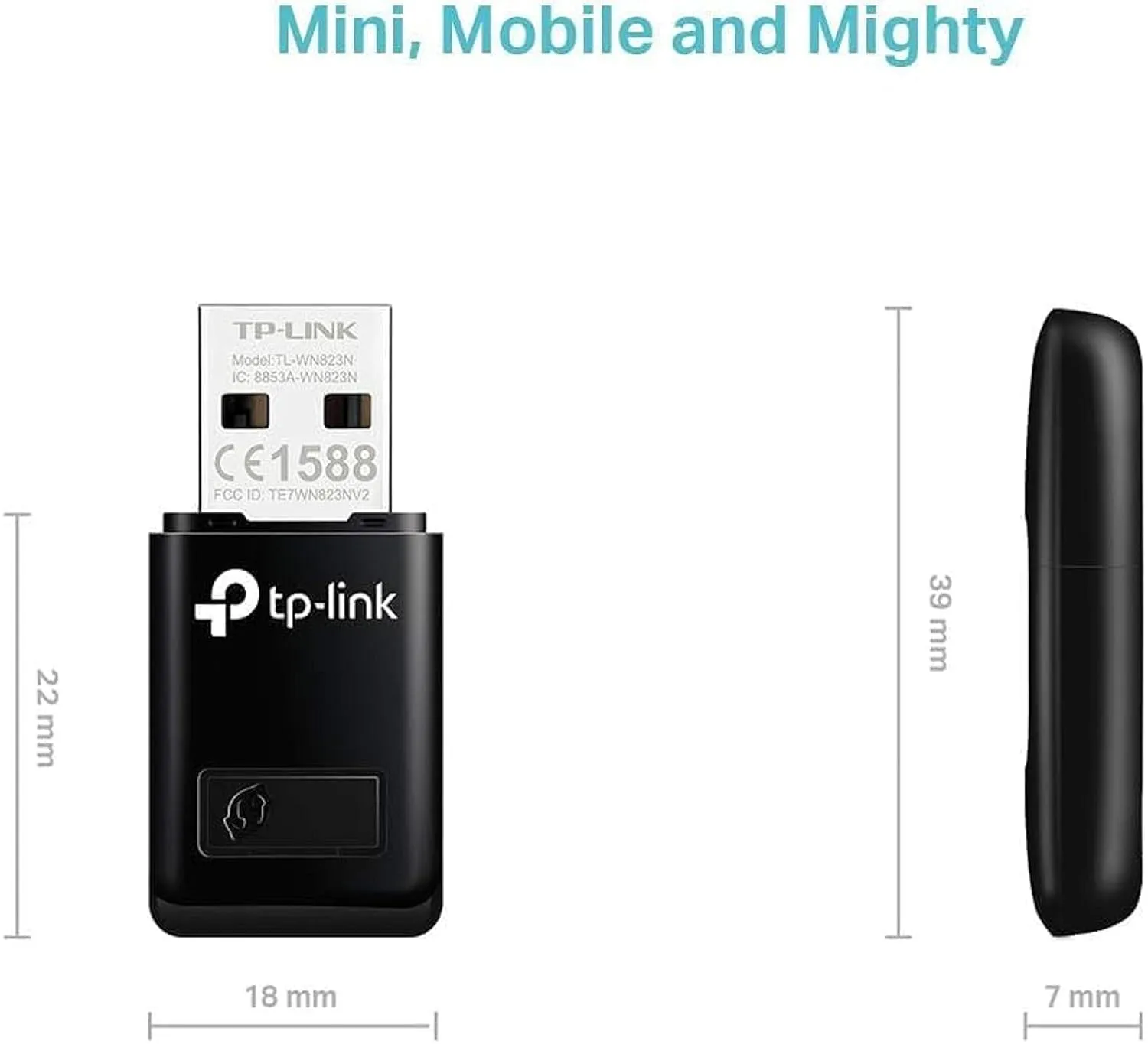 TP-Link TL-WN823N Wireless-N300 Mini USB Adapter overview 2