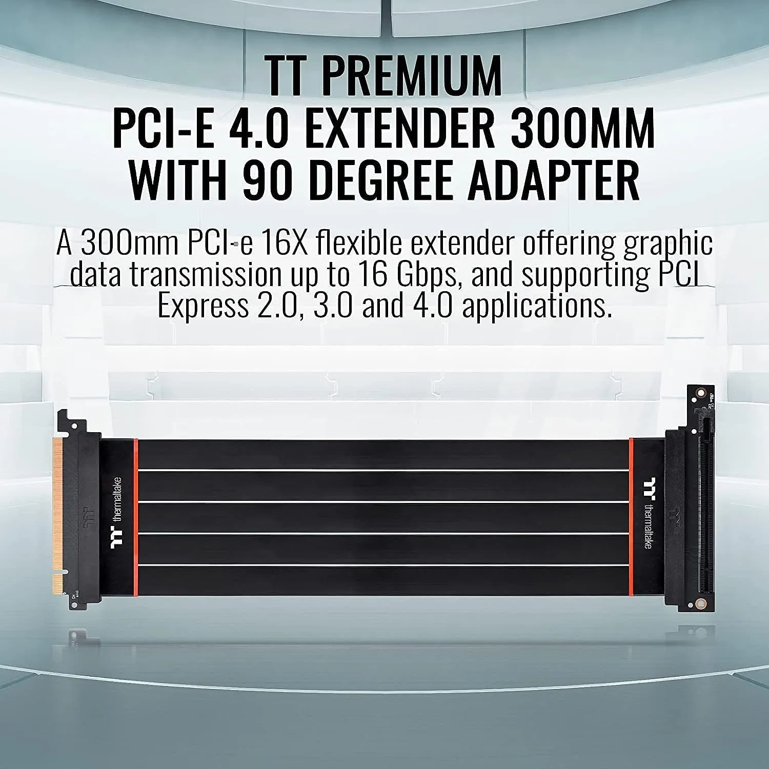 Thermaltake TT Premium PCI-E 4.0 Extender 300mm with 90 Degree Adapter overview 6