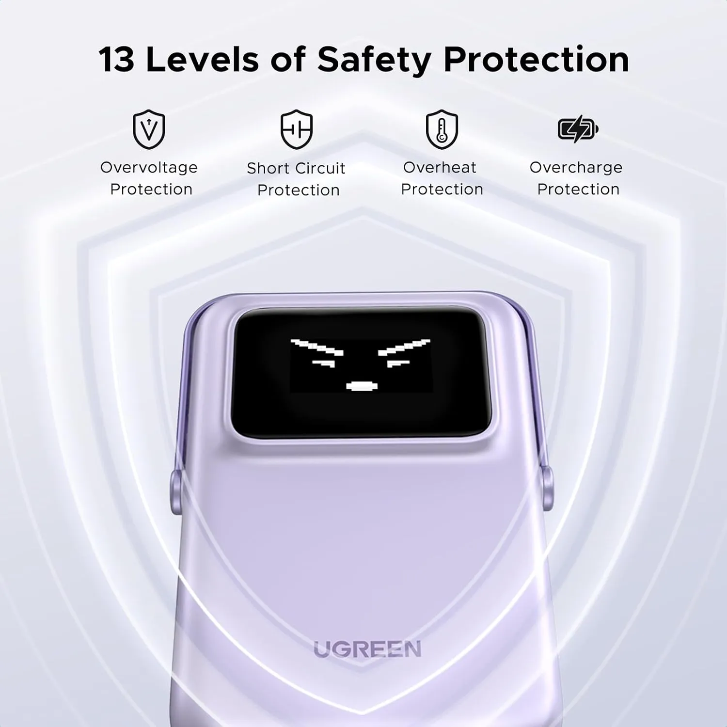 UGREEN PB571 5000mAh Uno Magsafe Power Bank Magnetic Portable Charger (Purple) overview 6