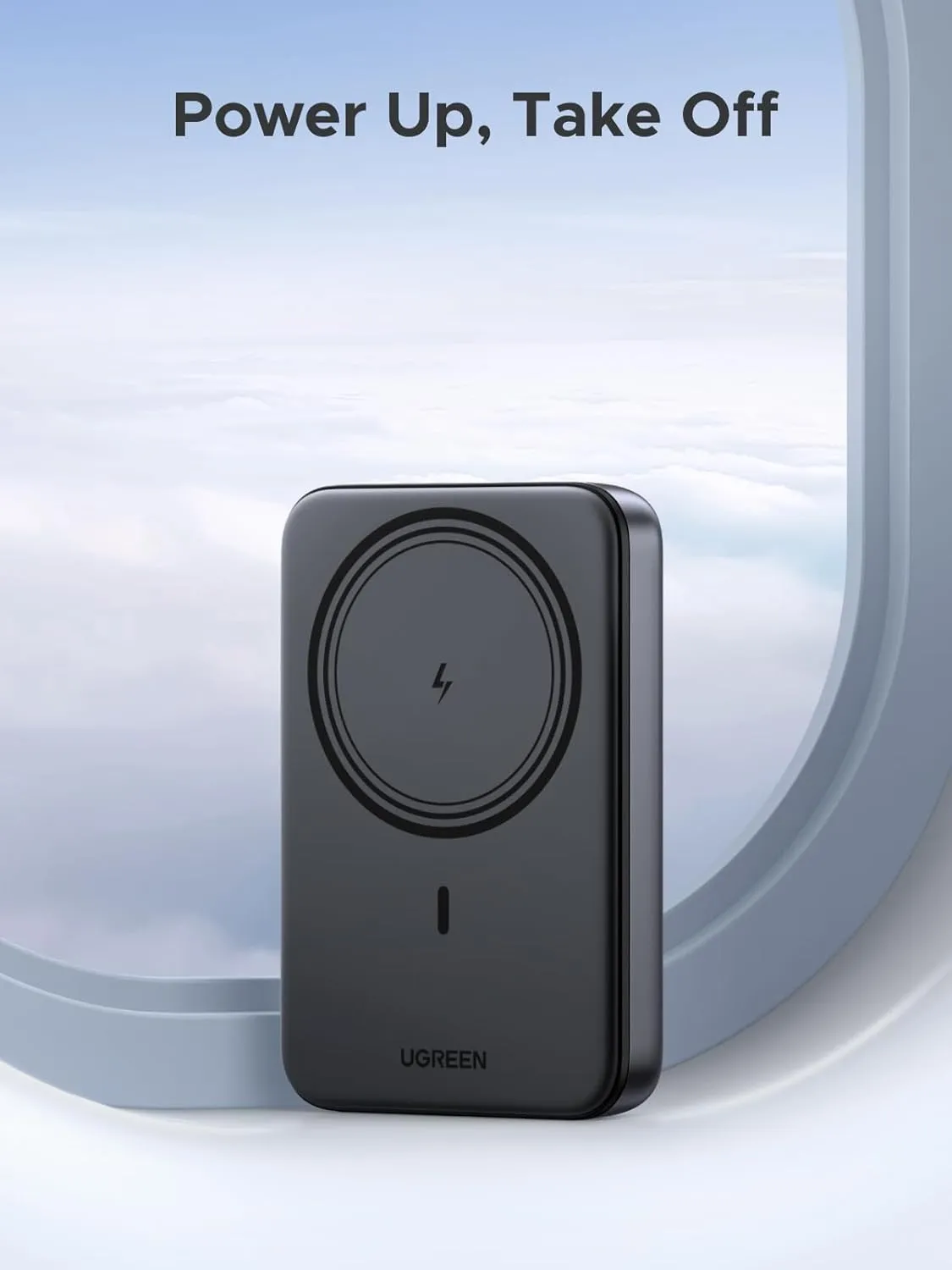 UGREEN Pb561 10000mAh Magnetic Wireless Power Bank (Black) overview 6