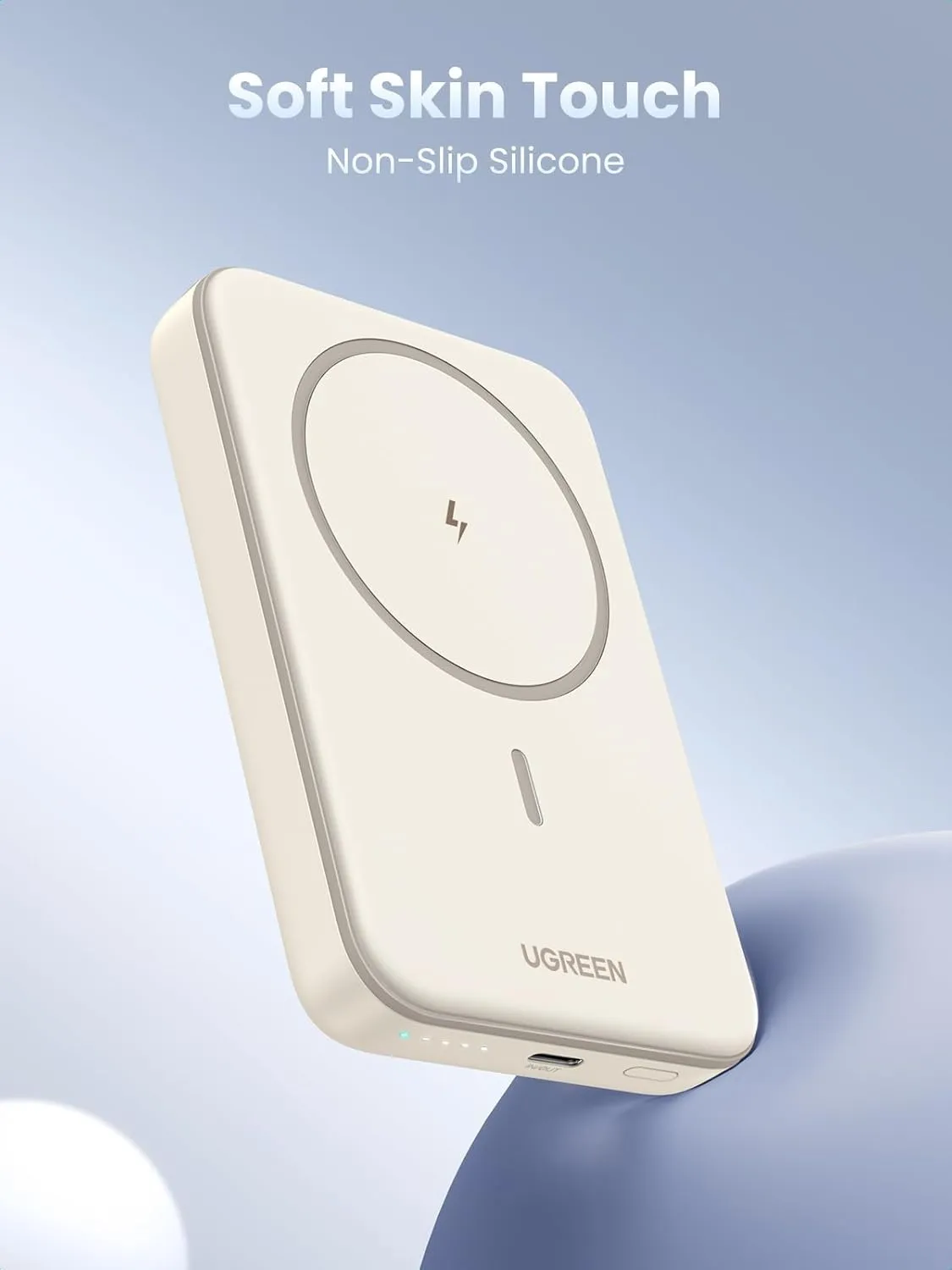 UGREEN Pb561 10000mAh Magnetic Wireless Power Bank (White) overview 5