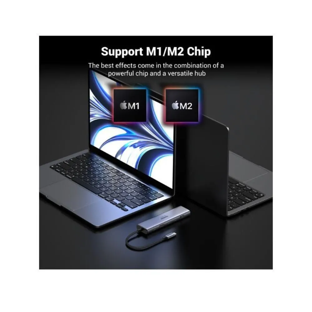 Ugreen 45521 7 in 1 USB-C Hub 4K HDMI Multiport Adapter with 100W PD (CM511) overview 4